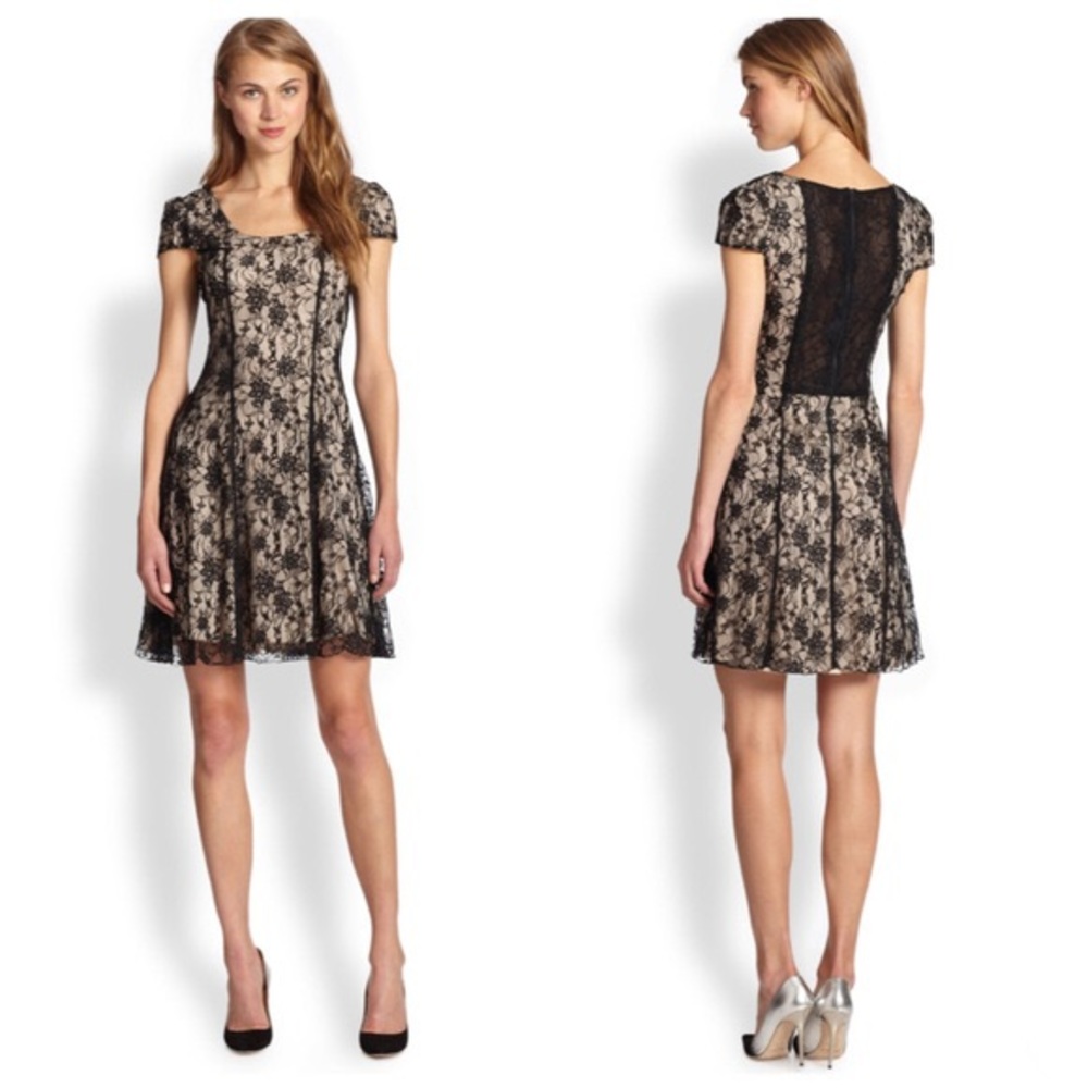 Alice + Olivia Floral Lace Dress